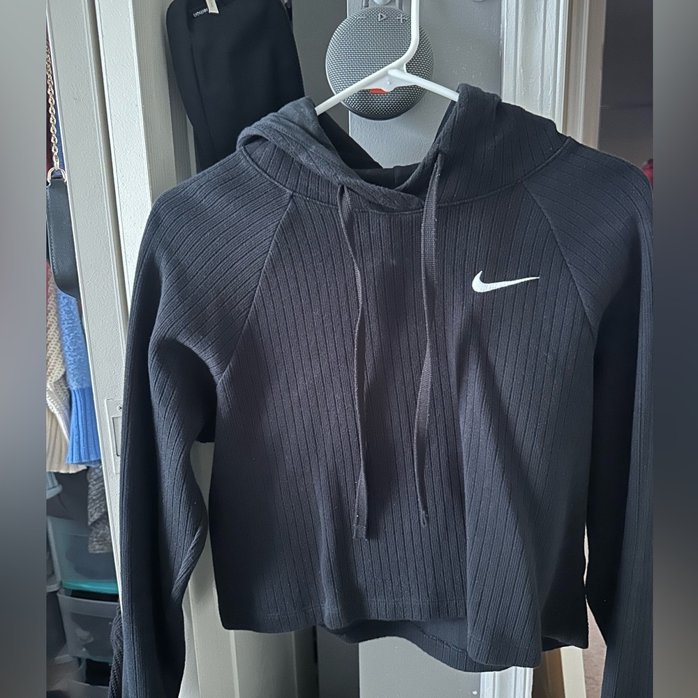 Nike Cropped Knit Hoodie